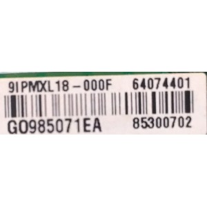 MAIN PARA TV LG / NUMERO DE PARTE 64074401 / EAX67428805 / 85300702 / 9IPMXL18-000F / G0985071EA